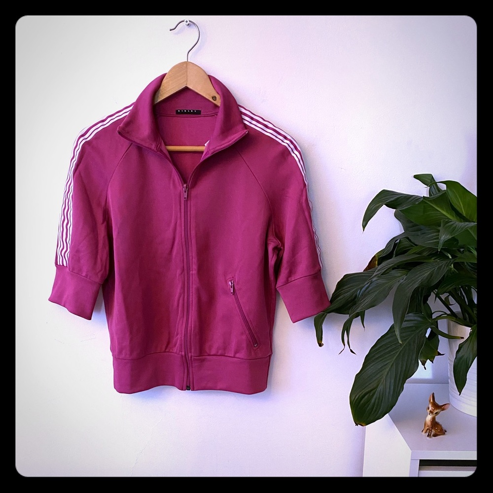 Sisley casual 3/4 sleeve zip-up